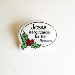 Vintage Reason for the Season Pin
